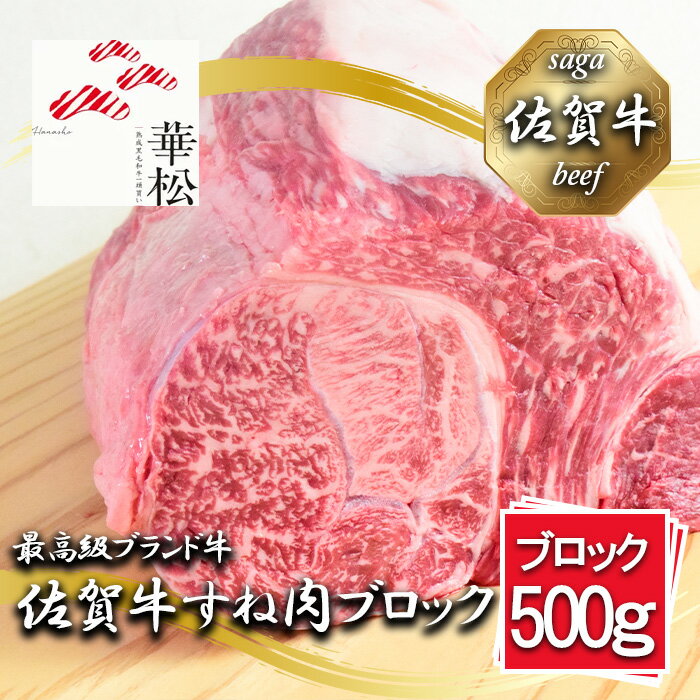 【ふるさと納税】佐賀牛すね肉ブロック500g（BL069）