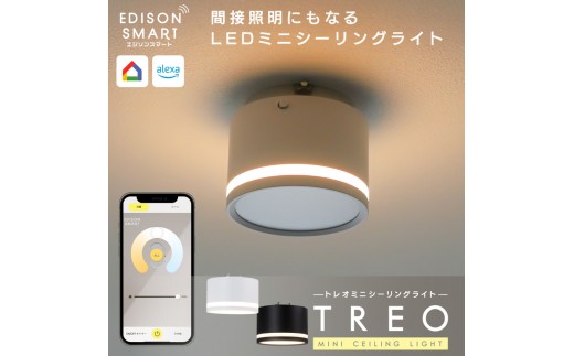 エジソンスマート TREO ミニシーリングライト 引掛けシーリング用 福岡市【ホワイト】