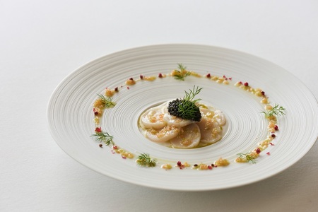 「ラ・フェット　ひらまつ」ふるさと納税　ランチ・ディナーコース　2名券【フレンチ ディナー 高級 食事券 ペアディナー ふるさと納税 大阪 記念日 ラグジュアリー グルメ体験 フルコース 特別な日 ラ