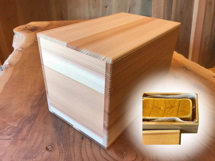 
                  ブレッドケース＜35℃低温乾燥材e-BIO（イービオ）で作った パン箱＞（京指物）《天然木 木製 国産 京都 杉》
                