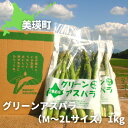 【ふるさと納税】【令和7年産予約受付！】グリーンアスパラ（M〜2Lサイズ）1kg　送料無料　野菜　美瑛　美瑛町　北海道美瑛　北海道美瑛町　美瑛産アスパラ　アスパラガス　黒木農場　[013-61]