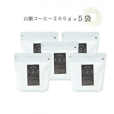 ふるさと納税 各務原市 喫茶室山脈【コーヒー豆200g×5袋セット】【1040】