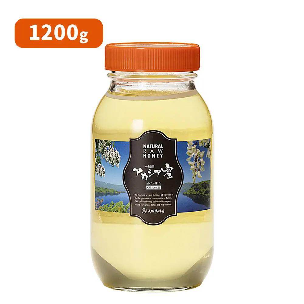 《定期便6ヶ月》はちみつ 天然十和田 アカシア蜂蜜 1200g ビン