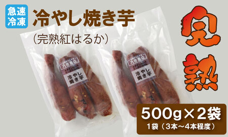 蜜だれ冷やし焼き芋　蜜があふれ出る完熟紅はるか（500g×２袋） 乃市商店 の焼いも A070-024