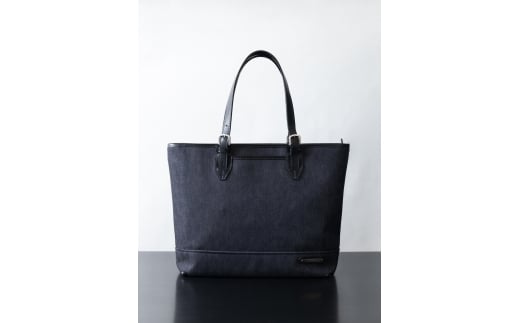 No55731 INNFITH 横型トートバッグ(ダークネイビー×ブラック)｜ファッション 小物 バッグ トートバッグ 鞄 [1181]