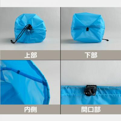 ふるさと納税 名古屋市 【M・3L・水色】　大きめナイロン巾着袋　スタッフバッグ　スタッフサック |  | 03