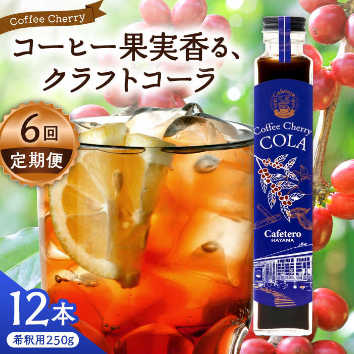 【ふるさと納税】【全6回定期便】カフェテーロ葉山 チェリーコーラ 250g×12本 / ジュース 飲料 コーラ チェリー 250ml 葉山町【合同会社エンディレクト】[ASBM014]