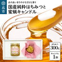 【ふるさと納税】国産純粋はちみつ 「天使のしずく」 300g と 蜜蝋キャンドル 贈答用箱入り 広島県 呉市