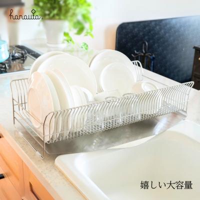 ふるさと納税 三条市 hanauta 水切りラック縦置きロングワイド カゴ&トレイ SR ステンレス 【041S019】 |  | 01