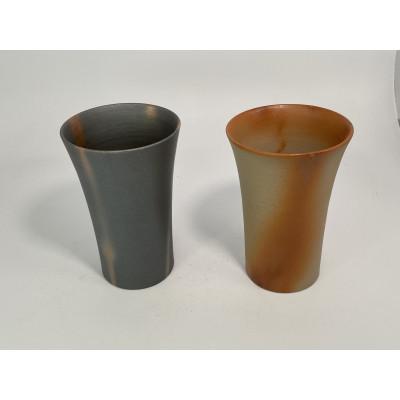 ふるさと納税 備前市 備前焼　ビアマグペア・大(彩備前) |  | 01