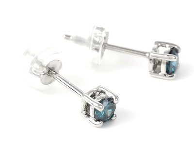 ブルーダイヤ　ピアス　0.2ct　E281BD-P NSAN009
