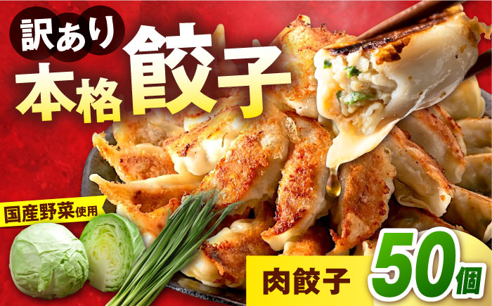 訳あり 本格 肉餃子 50個セット【株式会社オウモリ食品】 [AKHQ005]