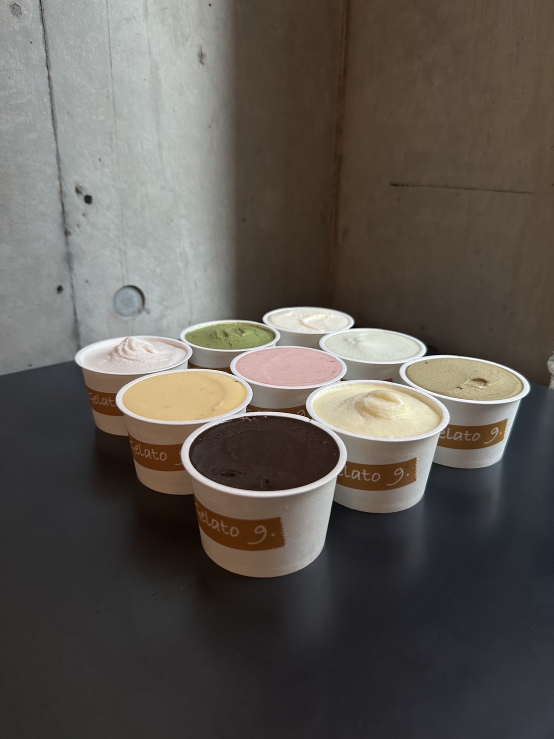 Gelato 9. 季節の味をお届け！ジェラート 9種 詰め合わせ＜105ml×9個＞ アイス デザート 氷菓子 スイーツ お取り寄せ お菓子 お土産 ギフト 贈答