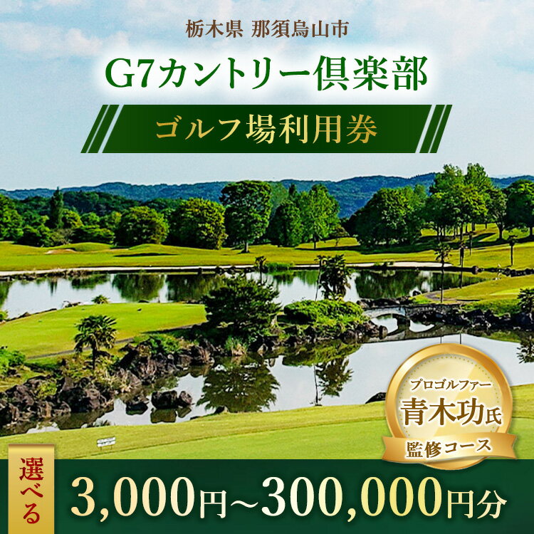 【ふるさと納税】【選べる金額】G7カントリー倶楽部 ゴルフ場利用券 3,000円～300,000円分