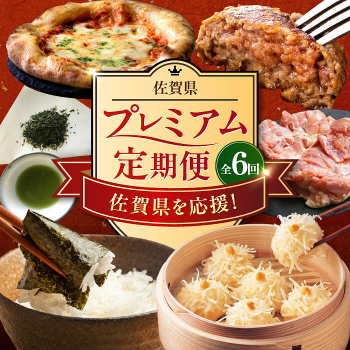 【ふるさと納税】【全6回定期便】 佐賀県プレミアム定期便 / 海苔 いかしゅうまい ハンバーグ 鶏肉 嬉野茶 ピザ / 佐賀県ふるさと納税 [41AAZZ015]