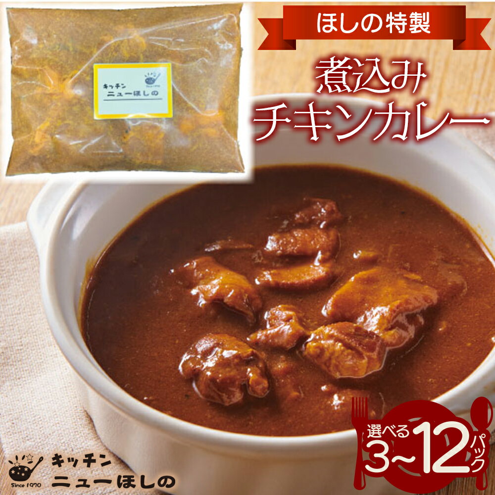 【ふるさと納税】キッチン ニューほしの 煮込みチキンカレー 250g×3～12パック