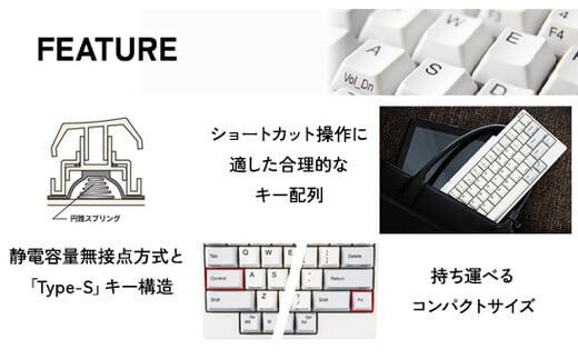 HHKB Professional HYBRID Type-S 無刻印／白（英語配列） PD-KB800WNS
