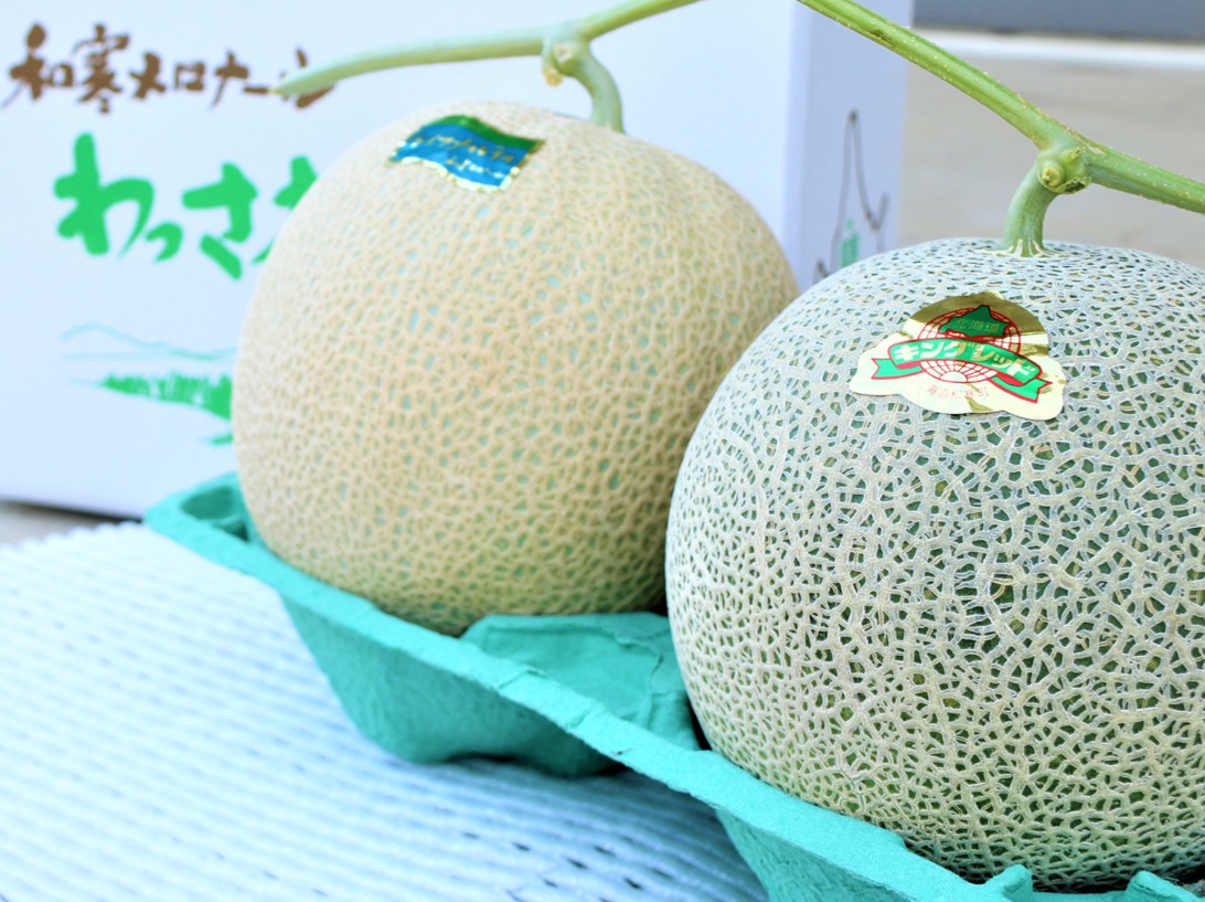 【ふるさと納税】（予約返礼品）わっさむ産メロン（赤肉2玉）