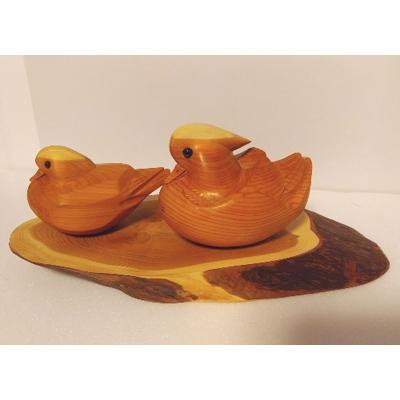 ふるさと納税 高山市 飛騨一位一刀彫　おしどり夫婦(大) e111 |  | 02