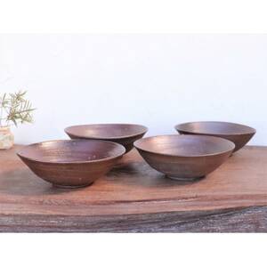 備前焼 皿(4枚セット)　st-025【1281010】