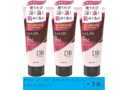 ダリヤ　サロン ド プロ　メンズカラーシャンプー＆カラートリートメント＜ダークブラウン＞各3個セット