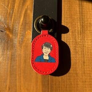【高市早苗】オフィシャル キーリング  レザーキーホルダー 野球 グローブ 本革 JINTO 奈良県