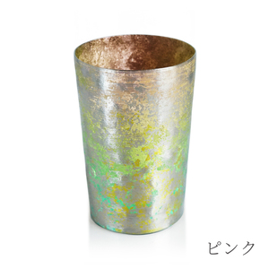 チタン二重タンブラー 鈦虹 ライト ピンク 270ml