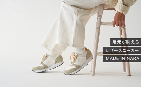 MIDFOOT ミッドフッド レザースニーカー MF001JM ホワイト 4E 26.0cm