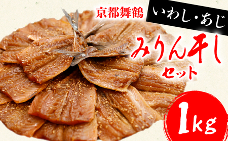 干物 いわし あじ みりん干し セット 鰯 鯵 ひもの 詰め合わせ 各 500g 計 1kg 1キロ 10000円 魚 魚介 一万円 食べ比べ 切り身 おつまみ おかず 人気 冷凍 国産 ランキング 京都 舞鶴