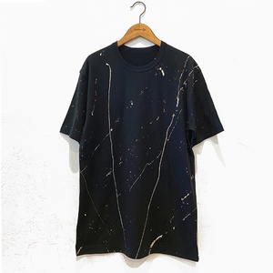 手描きTシャツ calm カーム オリジナル 黒 フリーサイズ ユニセックス【受注制作】