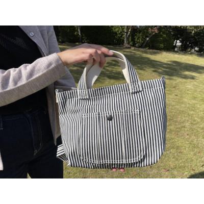 ふるさと納税 井原市 井原デニムランチバッグ(ヒッコリーストライプ) |  | 01