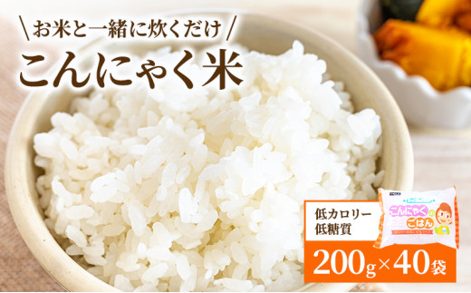 
こんにゃく米 お米と一緒に炊くだけ こんにゃく ごはん 40袋 コンニャク ダイエット 食品 加工食品 セット もどきご飯 こんにゃくご飯 糖質オフ 低糖質 低カロリー　【 岐阜県池田町 】
