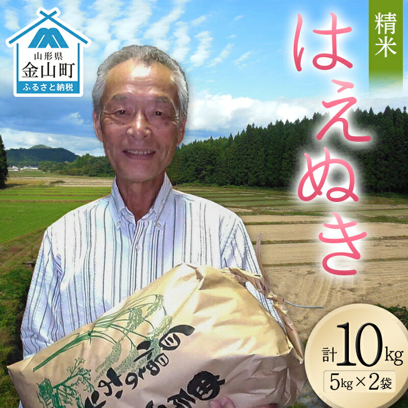 【ふるさと納税】＜先行予約＞令和8年産【精米】はえぬき10kg（5kg×2）（マイスター監修） 米 お米 白米 ご飯 ブランド米 山形 金山町 F4B-0813