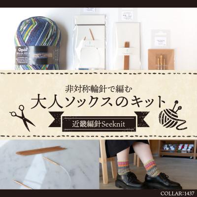 ふるさと納税 生駒市 【SEEKNIT】非対称輪針で編む大人ソックスキット 59908【1437】