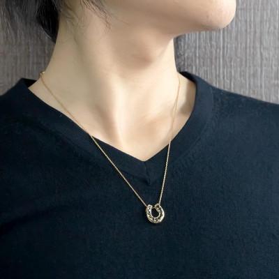 ふるさと納税 昭和町 18金 ネックレス 馬蹄 ブラックダイヤモンド 1.0ct ホースシュー 230227102bkym |  | 01