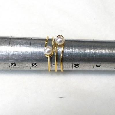ふるさと納税 伊勢市 リング・ダブルパール(ボタン)金色 1792 |  | 03
