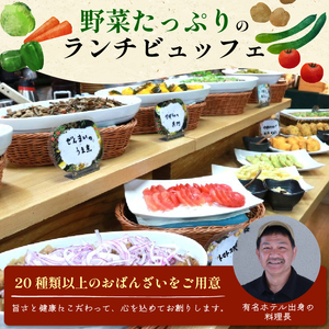 ビュッフェレストラン「八幡家」 食事券 大人ペア ランチ ビュッフェ 八幡市 京都