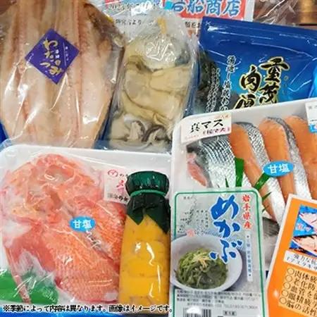【三陸厳選】岩船商店おまかせ海産物詰め合わせセット(2)_魚介・海産物  貝   魚介・海産物  鮮魚   魚介・海産物 わかめ 海苔・海藻 ワカメ_【配送不可地域：離島・沖縄県・九州】【152312