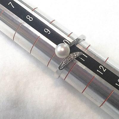 ふるさと納税 伊勢市 リング・テール(淡水本真珠・ボタン)SV製　1921 |  | 03