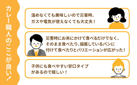 非常食 温めずに食べられるカレー職人（甘口）30食セット  非常食 非常食 非常食