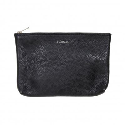 ふるさと納税 鎌倉市 MASSTARD -MINIMAL LEATHER POUCH MEDIUM- BLACK