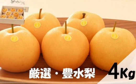 【先行予約】 厳選・豊水梨 約4kg（8～12個程度）〈2026年9月初旬～2026年9月中旬頃発送〉 / 梨 豊水 豊水梨 和梨 4kg 8玉 12玉 果物 フルーツ デザート 季節限定 期間限定 【L＋武田青果】 [ATIT003]