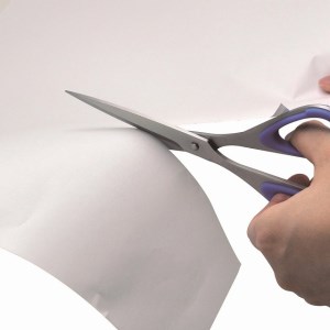 左利き用事務用ハサミ （ESR-175L） ～工作 文具 左手用はさみ 切れ味 文房具 ハンドル 取り外し シンプル 剣先 リサイクル オールステンレス 食品工場で多く使用実績あり 関市 岐阜県 長谷