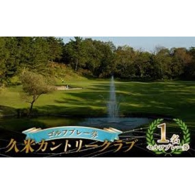 ゴルフ1名セルフプレー券