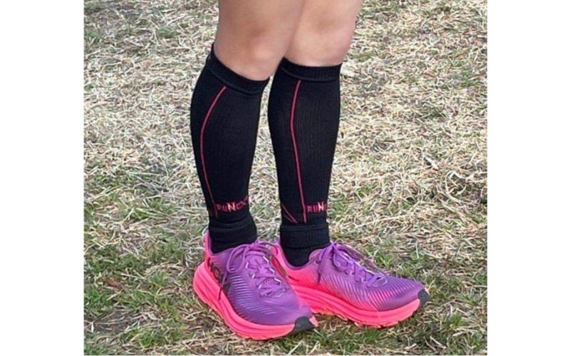 スポーツ用 RunNext コンプレッション ゲーター Sサイズ イエロー ／RunNext スポーツ用 運動 ストレッチ トレーニング 走る 靴下 ふくらはぎ 足 むくみ ドライブ  奈良県 葛城市【next020】