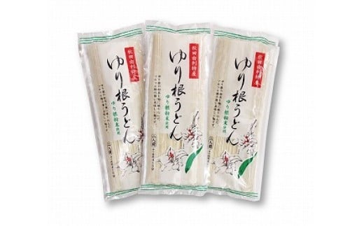 秋田県由利本荘市特産 ゆり根うどんバラ8把 合計1.6kg(200g×8把)