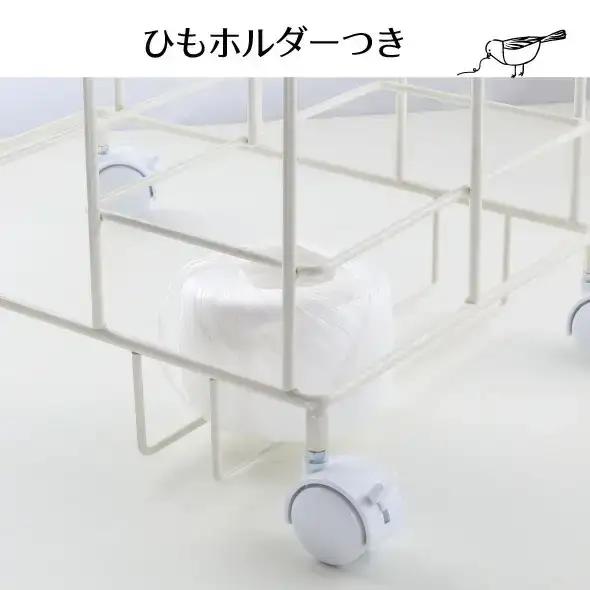 ダンボール片づけラック 奥行きワイド ホワイト ダンボール収納 燕三条製 [川口工器]