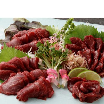ふるさと納税 益城町 国産赤身馬刺しスライス160g(40g×4)(益城町) |  | 01