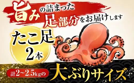 【北海道根室産】お刺身用たこ足2本(計2～2.5kg) C-70068