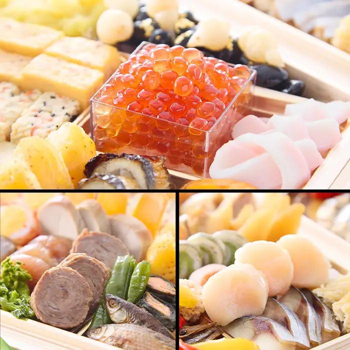 【京料理 道楽】国産 弐段生おせち「うけもち」約3～5人前｜京都 老舗料亭 本格和風おせち 贅沢 人気